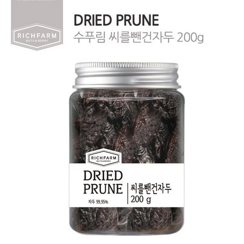 리치팜너트 수푸림 씨를뺀건자두200g 124675, 1개