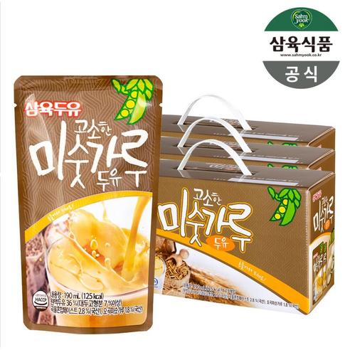 삼육두유 미숫가루 두유, 190ml, 15개