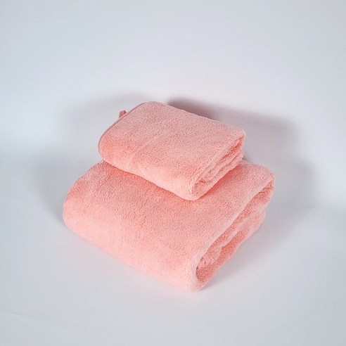 개인싸 강아지수건 극세사 펫타올 세트, 마카롱타올(코랄), 1개