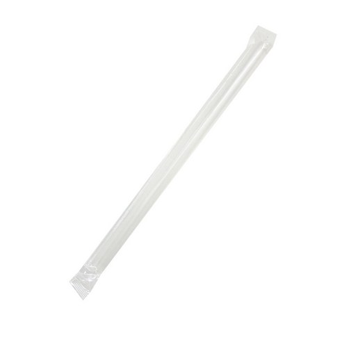 투고팩 일회용 사선빨대 개별포장 12mm x 21cm, 50개입, 40개