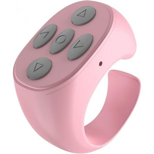 Wireless-Bluetooth-Remote-Control- 2025 New-Remote-Video-Scrolling-Ring-Remote-Control-Page-Turner, Pink