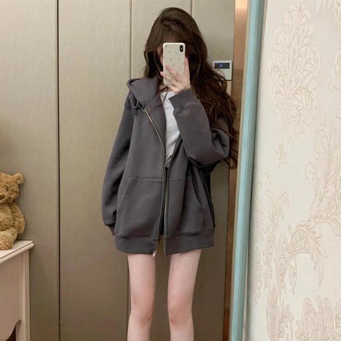 ANYOU 여성 후드티 맨투맨오버핏 옷