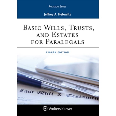 Basic Wills Trusts and Estates for Paralegals Paperback, Wolters Kluwer Law & Business, English, 9781543801057