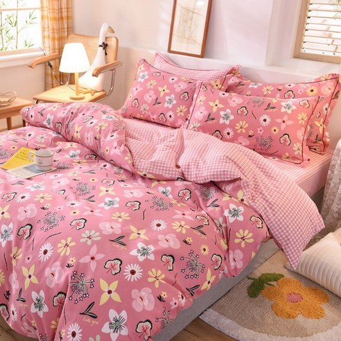 GoGold 침구 - 두 꺼 운 보온 순면 마모 침구 4 종 세트 1.2m / 1.5m / 1.8m, SKU-32