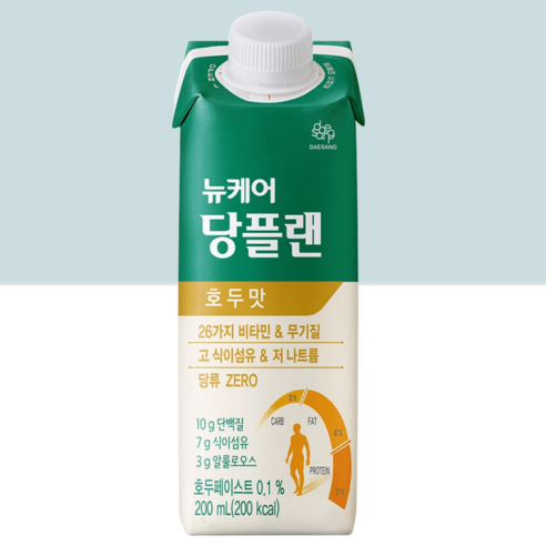 뉴케어 당플랜 호두맛 200ml 30팩 식이조절, 호두맛 200ml 30팩 균형영양식