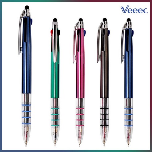 나노젯 3색 UV 터치볼펜 0.7mm, 랜덤 발송, 20개