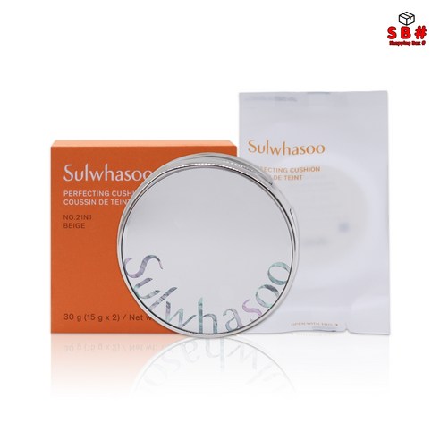달바 세럼 글로우 픽싱 커버 쿠션 SPF50+ 17g, 23호, 1개 설화수쿠션 10 설화수 퍼펙팅 쿠션 15g x2 (본품+리필) 설화수 스킨로션 샘플 증정, 1세트, 21N1베이지