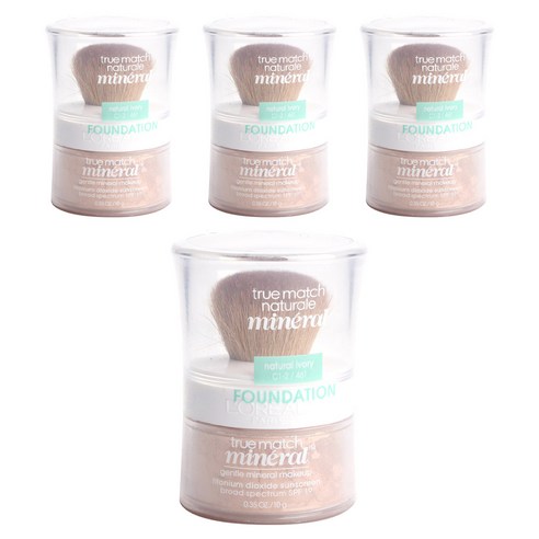 로레알파리 트루 매치 미네랄 젠틀 메이크업 파운데이션, Natural Ivory, 4개