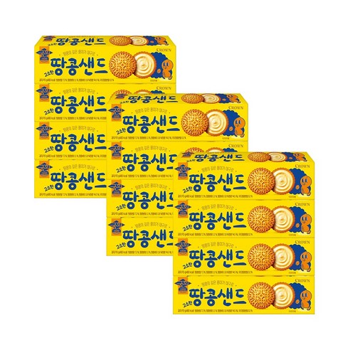 크라운 국희 땅콩샌드, 93g, 12개