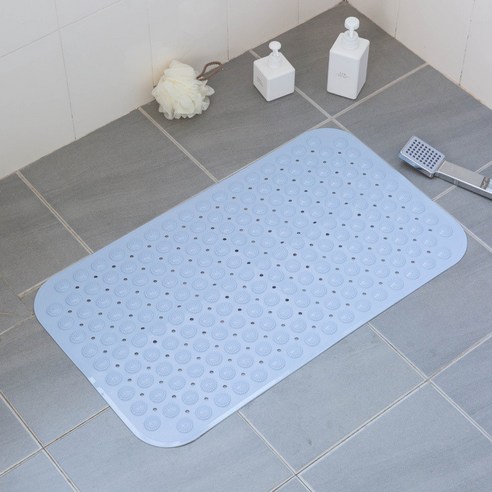 [SW] 새로운 목욕 매트 36x71cm 흡입 컵 안전 샤워 욕조 매트 미끄럼 방지 욕실 바닥 매트 PVC 방수 마사지 발 패드 2019, 36CMx71CM, Beige