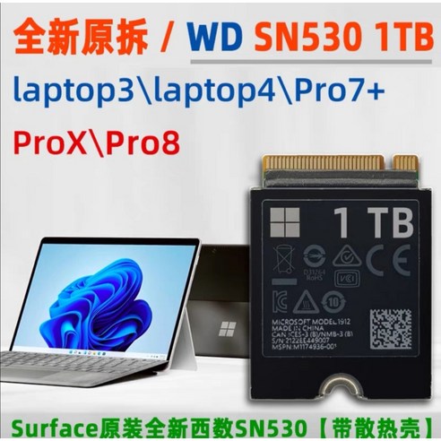 마이크로소프트 SSD 1TB 서피스 프로 Surface Pro 랩탑, 종류, 표면 원본 1T(신형 SN530)