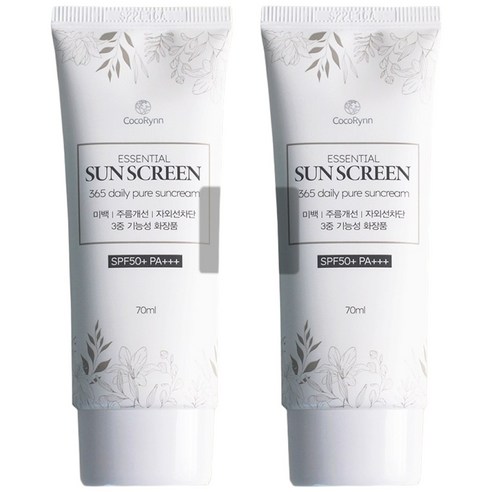 촉촉한 피부를 위한 필수템, 코코린느 선크림 듀오: 눈부심 없는 편안함과 산뜻한 마무리 혼합자차선크림