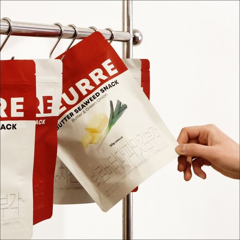 바삭함에 버터 풍미를 더하다! 뵈르김부각 버터대파맛