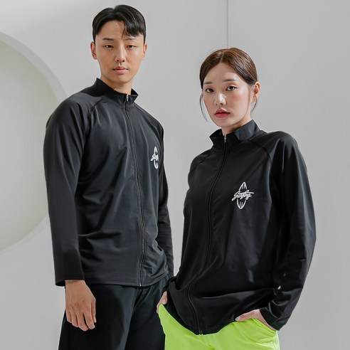 써핑 집업 루즈핏 래쉬가드 상의 남자 여자 커플 수영복 비치웨어 긴팔 티셔츠
