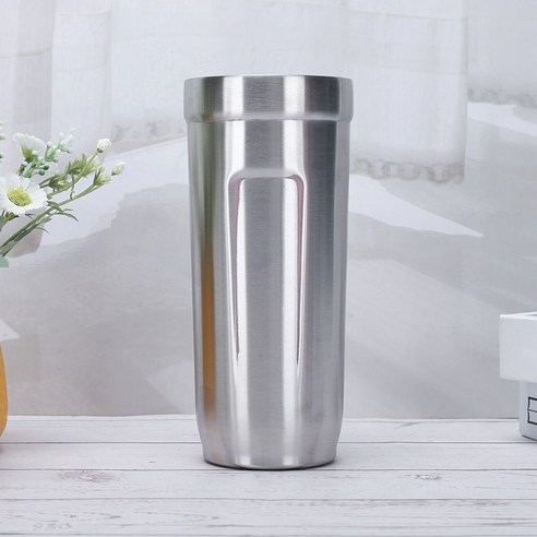 다국적 신형 20oz 자동차 컵 304 스테인리스강 보온컵 야외 차량 얼음 슈퍼컵, 550ml, 본색