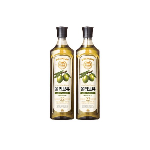 <올따옴> 해표 올리브유 900ml 2입, 1개