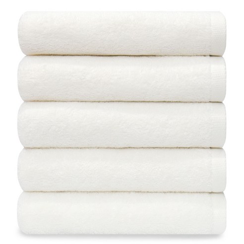 코튼앨리 호텔수건 130g, 화이트, 5장