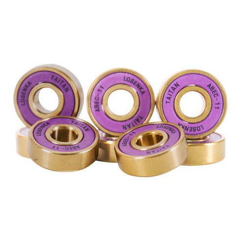 Monland LOSENKA 8 개 스케이트 보드 볼 베어링 ABEC-11608 깊은 홈 레이스 웨이 휠, 보라색