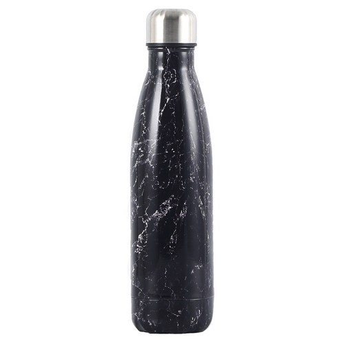 ZZJJC 아이디어 보온병 아이디어 텀블러 아웃도어 보온병, 흑정석, 500ml