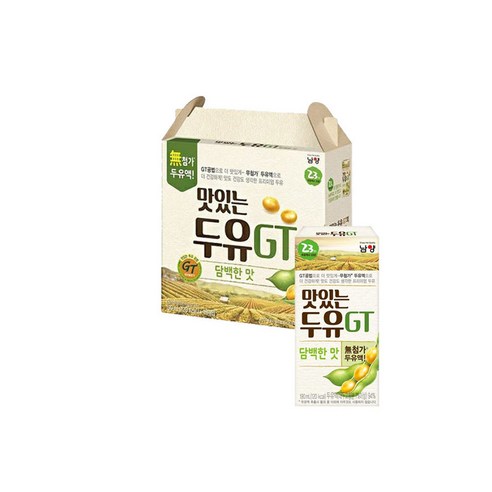 맛있는두유GT 담백한 맛, 190ml, 64개