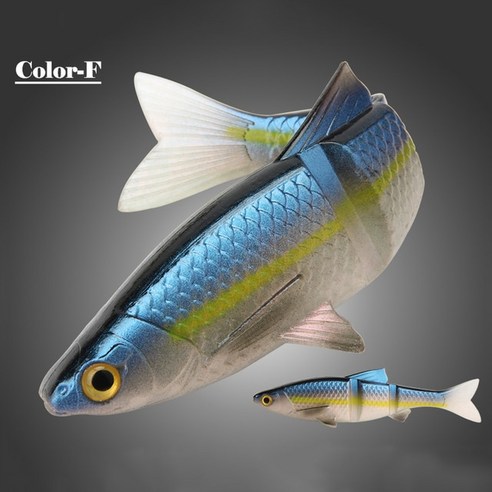 Spinpoler 3D Baitfish 싱킹 루어 3 섹션 swimbait 소프트 낚시 미끼 4.5g 9g 파이크/베이스 민물 바닷물, 06 Color-F_02 3pcs 7.4g