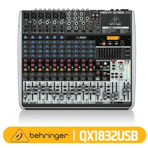 Behringer 베링거 QX1832USB 라이브 오디오 믹서 콘솔 18CH 아날로그 믹서