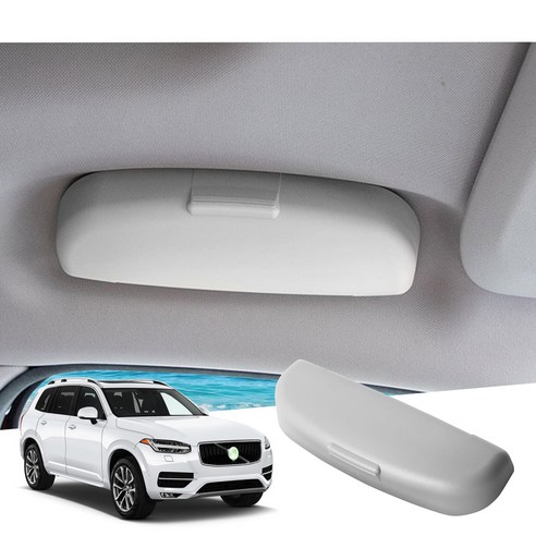 RUIYA 볼보XC40 XC60 XC90 S60 S90 V60 V90 호환전용 안경 수납 거치대 선글라스 케이스, 그레이, 6개