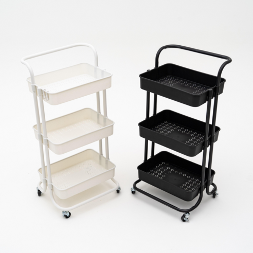 리빙오보제 트롤리 3단, 화이트