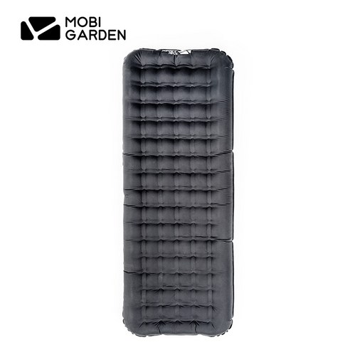 모비가든 캠핑 1인용 에어매트 2인용 매트리스 매우 가벼운 12cm, 블랙
