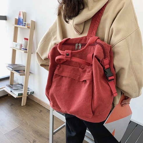 간편한 데일리 백팩! 직장인, 대학생, 여행가는 여성을 위한 패셔너블한 아이템 12 웨스트윙 가벼운 대학생 등산용 빈티지 캔버스 백팩