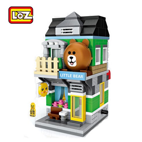 LOZ 미니블럭 나노블럭 스토어시리즈, 19.플라워 스토어, 1개