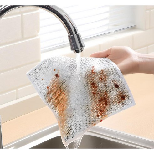 풍성한 거품과 항균력으로 주방을 깨끗하게, 더보누르 망사 은사 수세미!