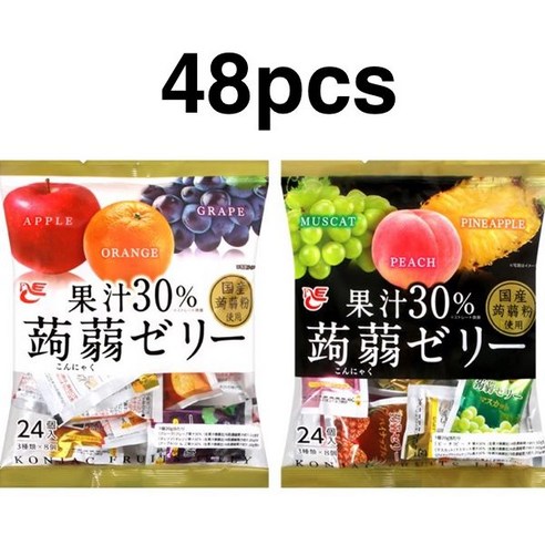 곰곰 곤약젤리 후르츠 패키지 28팩 복숭아 150g x 7p + 와일드 망고 150g x 7p + 청포도 150g x 7p + 리치 150g x 7p, 2세트 일본곤약젤리 11 과즙30% 탱글탱글 일본곤약젤리 대용량 1봉 24개입 / 복숭아+파인애플 +포도+사과+오렌지+청포도