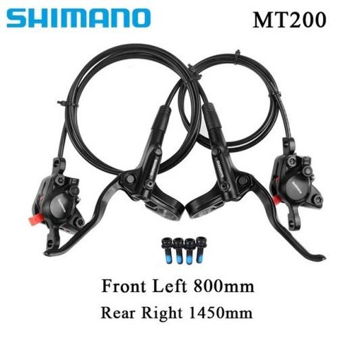 자전거 브레이크 시마노 BR BL MT200 유압 디스크 산악 전방 후방 MT200 레버 포함 RT56 G3 로터 포함 시마노mt200 자전거 브레이크 시마노 BR BL MT200 유압 디스크 산악 전방 후방 MT200 레버 포함 RT56 G3 로터 포함 시마노mt200