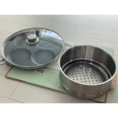 에델코첸 호환 스텐 찜기 단품 18/20/24cm, 스텐 찜기 24cm (뚜껑 미포함), 1개