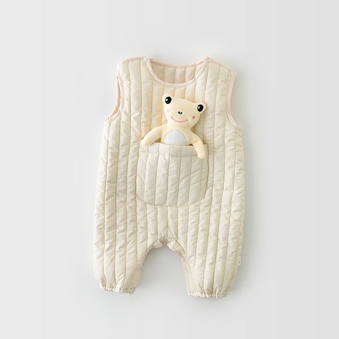 아동을 위한 따뜻함과 스타일의 완벽한 조화: 베베니즈 빅포켓 패딩 우주복