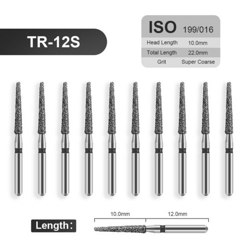 세신드릴 JINGT 다이아몬드 버 고속 핸드피스 에머리 고경도 네일 1.6mm 박스당 10 개, 5.TR-21S, 10개