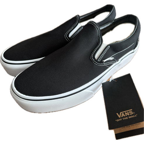 [정품] VANS 반스 클래식 슬립온 플랫폼 블랙 VN00018EBLK1