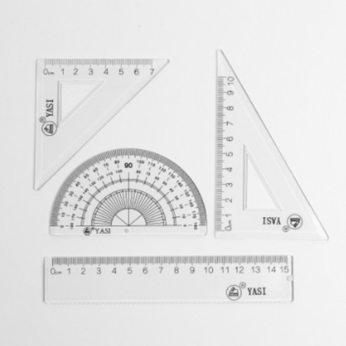 AGT 투명 각도기 삼각자 4종세트 제도용삼각자 건축사시험삼각자 Best Top5
