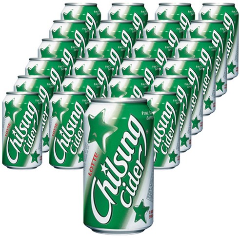 칠성사이다 355ml 24캔, 24개