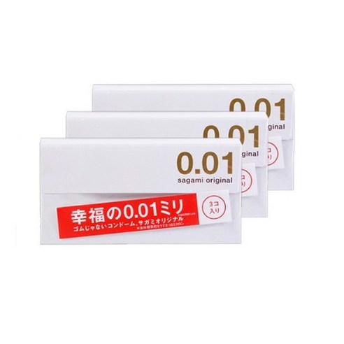사가미오리지널 콘돔 0.01mm, 3개입, 3개