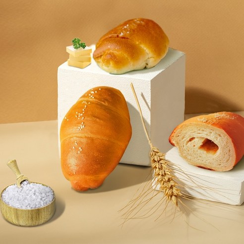 소금빵 냉동 생지 80g 20개입 디저트 카페 납품, 1개