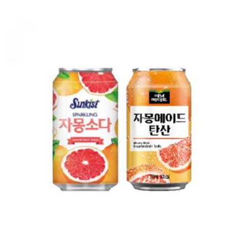 썬키스트 자몽 소다 355ml 12캔, 없음, 12개