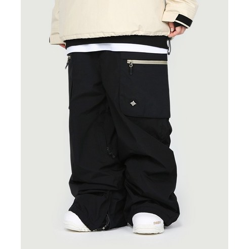 2425 NNN - Sidera Wide Cago - PANTS - 블랙 ( 남녀공용 스노우보드복 팬츠 )
