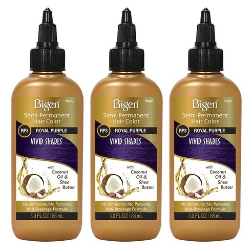 비겐 반영구 헤어 컬러 88ml, Rp3 Royal Purple, 3개