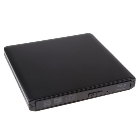 GHSHOP 외부 USB 3.0 CD DVD 휴대용 드라이브 노트북용 초박형 CD/DVD 버너 고속 데이터 전송, 검은, 150x145x15mm, 금속