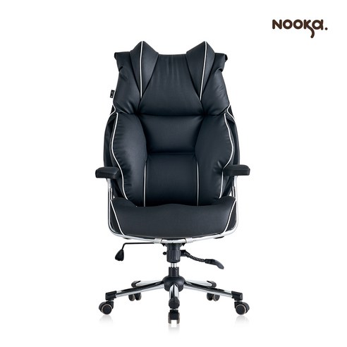 누카체어 가죽 블랙 컴퓨터 게이밍 의자 사무 사무용 중역 PC방 책상 편한 NOOKA G700-PVC