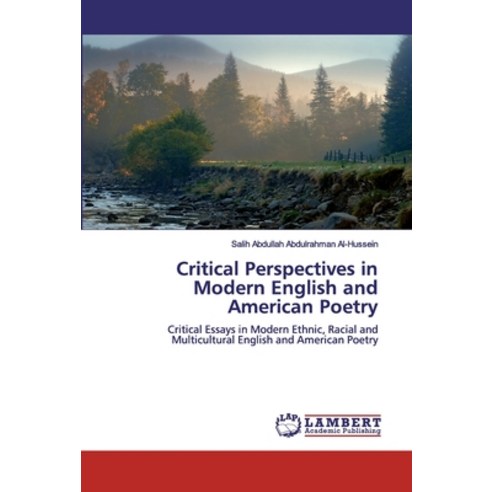 Critical Perspectives in Modern English and American Poetry Paperback, LAP Lambert Academic Publishing