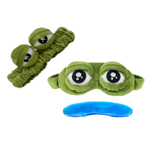 로앙비앙 슬픈 개구리 수면안대: 편안한 잠을 위한 완벽한 동반자 개구리안대