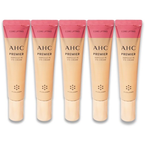 최신상 시즌 12 AHC 아이크림 시즌12 프리미어 앰플 인 아이크림 코어 리프팅 40ml, 5개